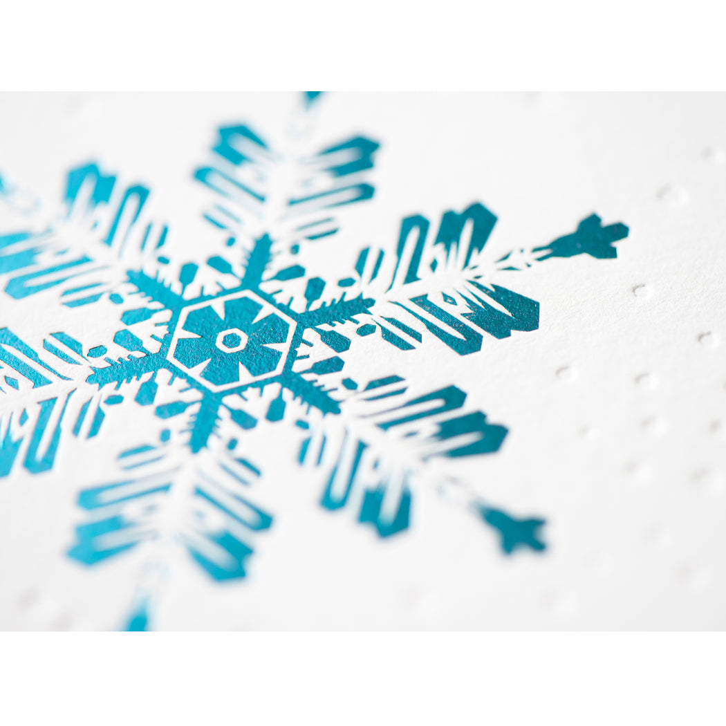 Card: Snowflakes Blue