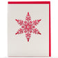 Card: Snowflakes Red