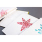 Card: Snowflakes Red