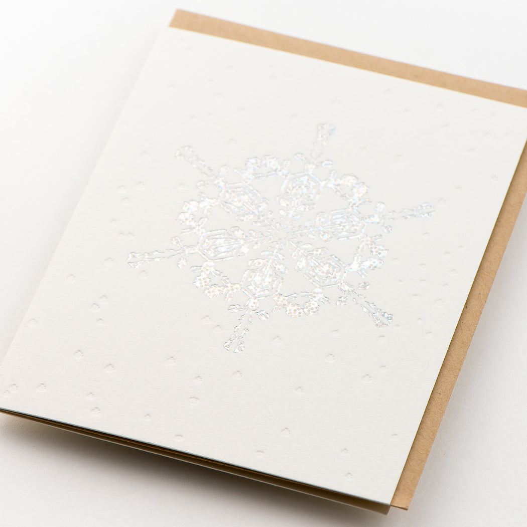 Card: Snowflakes Holographic Silver