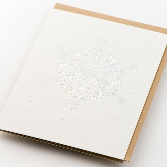 Card: Snowflakes Holographic Silver