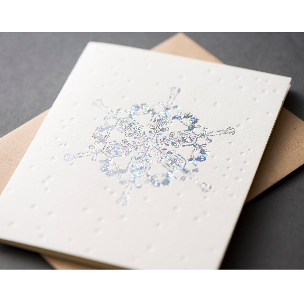 Card: Snowflakes Holographic Silver