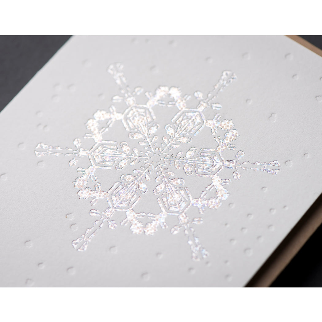 Card: Snowflakes Holographic Silver