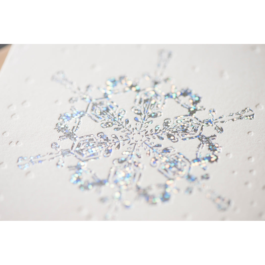 Card: Snowflakes Holographic Silver