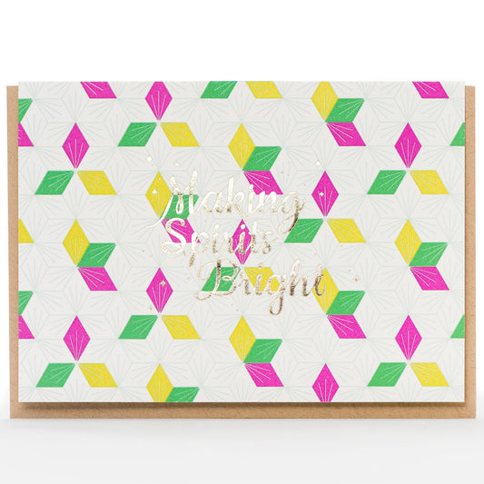 Card: Making Spirits Bright Retro (A1 Size)