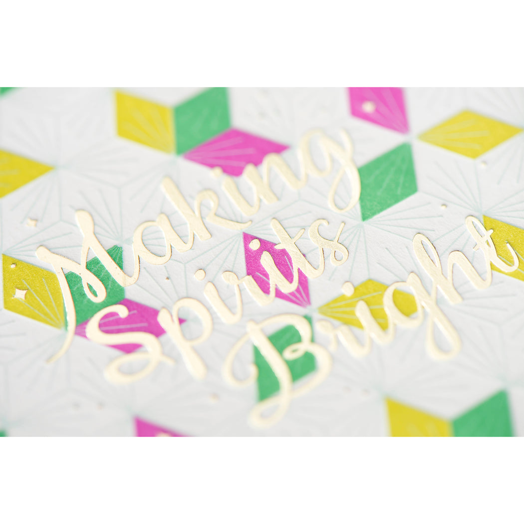 Card: Making Spirits Bright Retro (A1 Size)