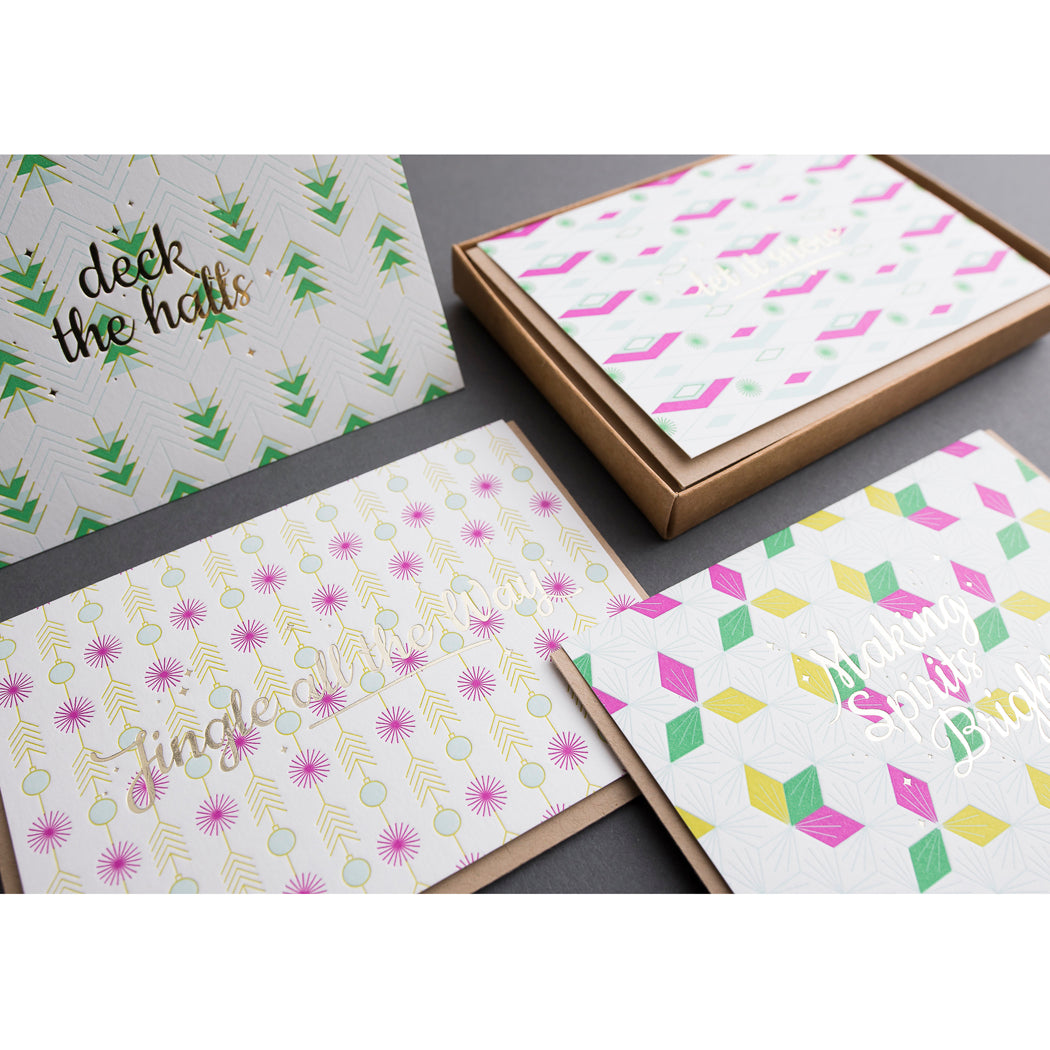 Card: Making Spirits Bright Retro (A1 Size)