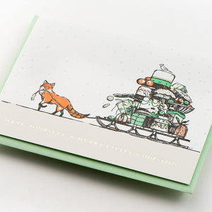 Card: Merry Little Christmas Fox