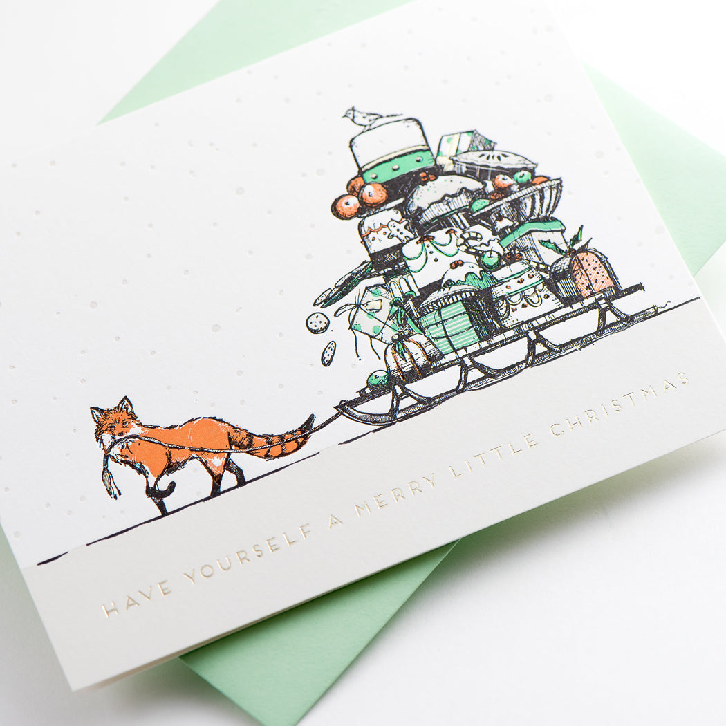 Card: Merry Little Christmas Fox