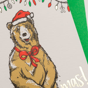 Card: Holiday Xmas Bear