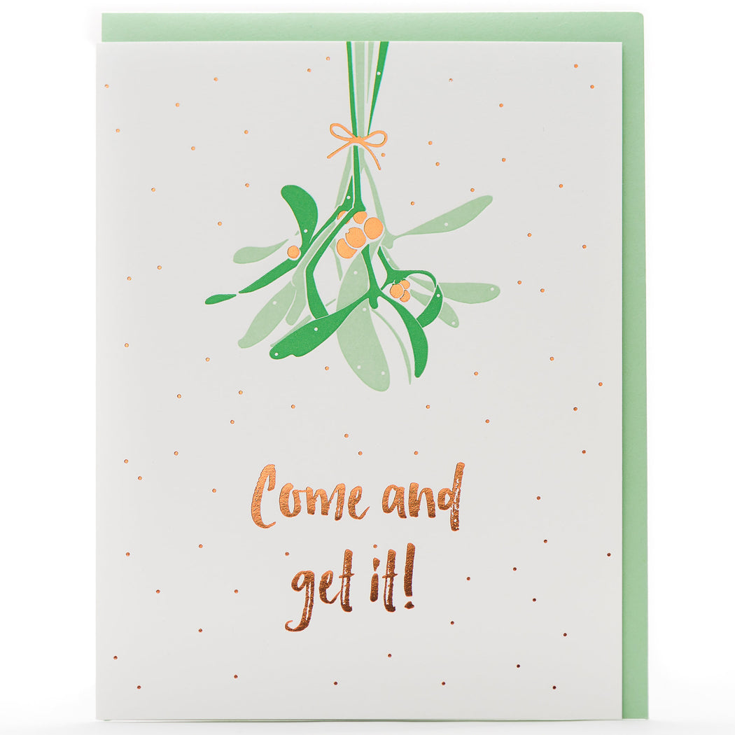Card: Mistletoe Kisses