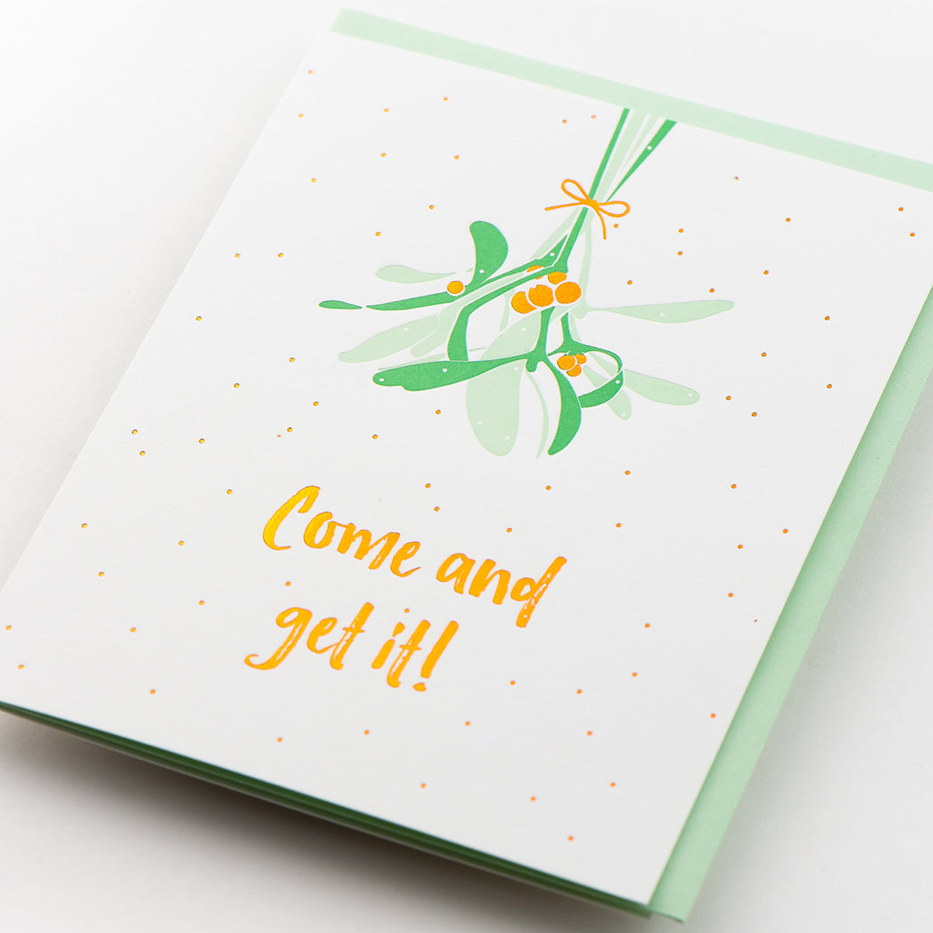 Card: Mistletoe Kisses