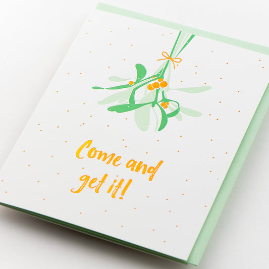 Card: Mistletoe Kisses