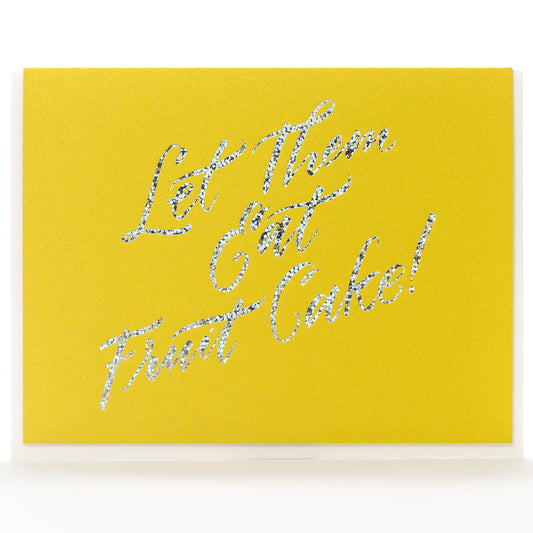 Card: Fruitcake Calligraphy