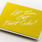 Card: Fruitcake Calligraphy