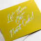Card: Fruitcake Calligraphy