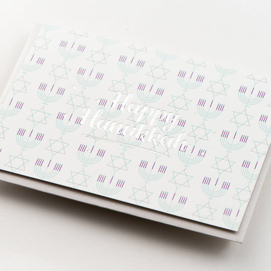 Card: Happy Hanukkah Retro Greeting Card