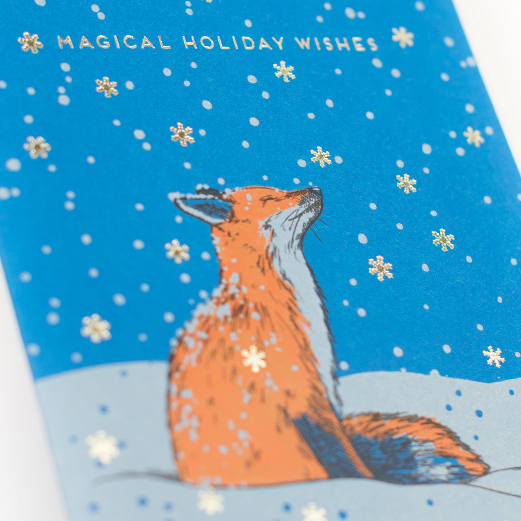 Card: Magical Holiday Fox