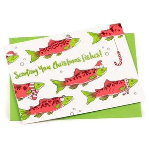Card: Christmas Fishes