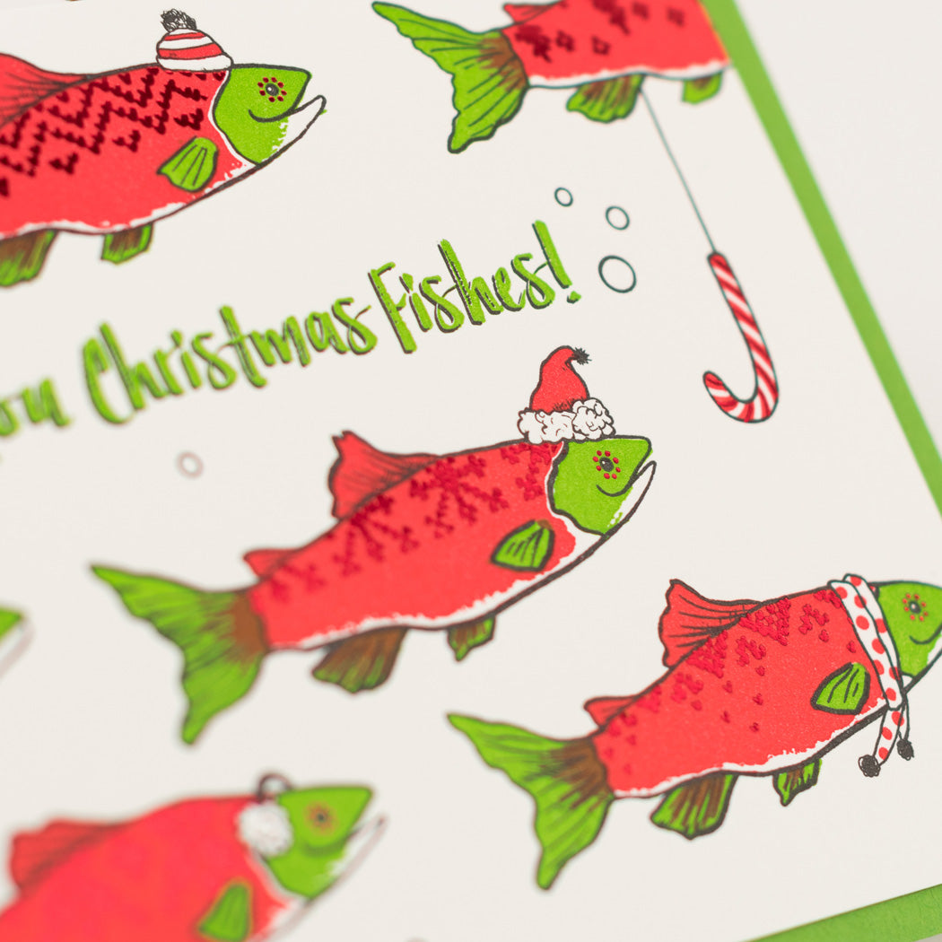 Card: Christmas Fishes