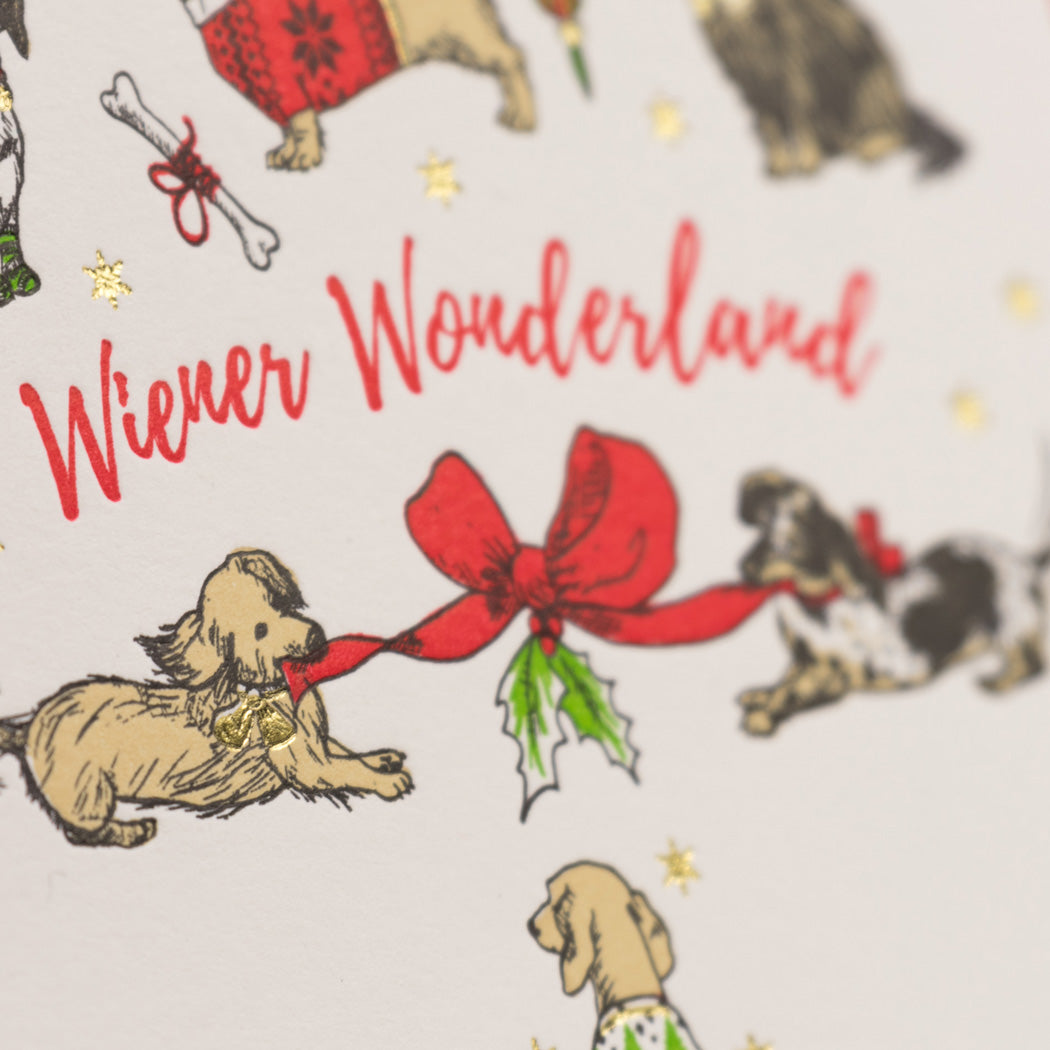 Card: Wiener Dog Christmas Tree