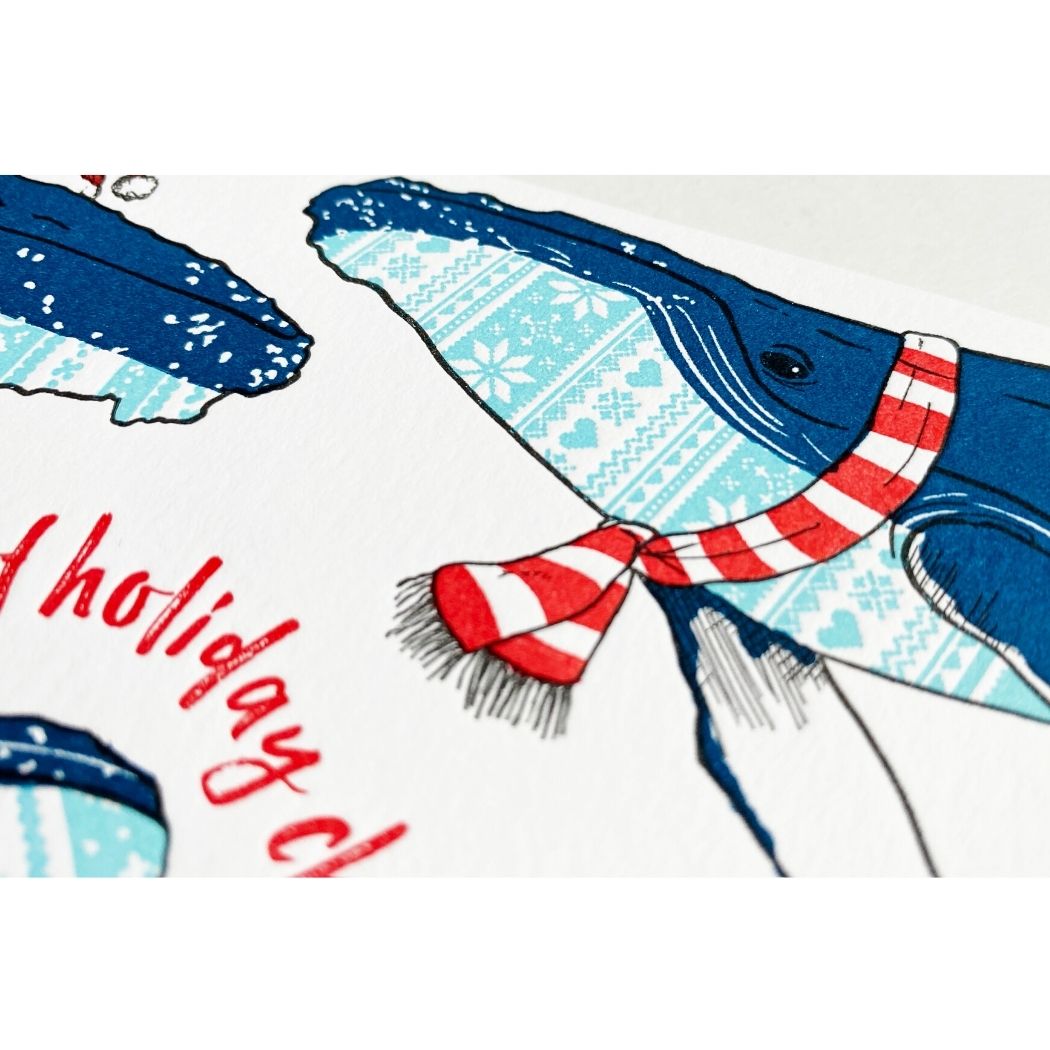 Card: Sweater Whales