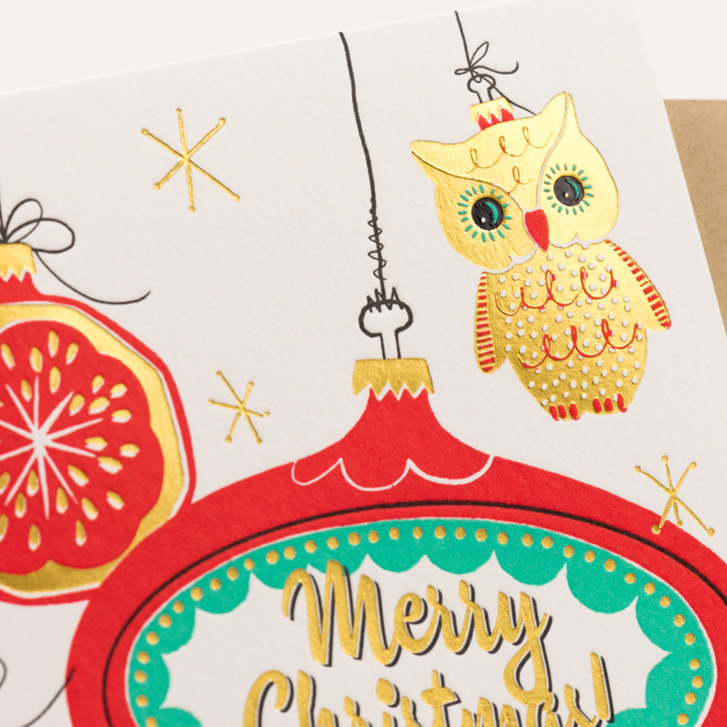 Card: Ornaments Retro