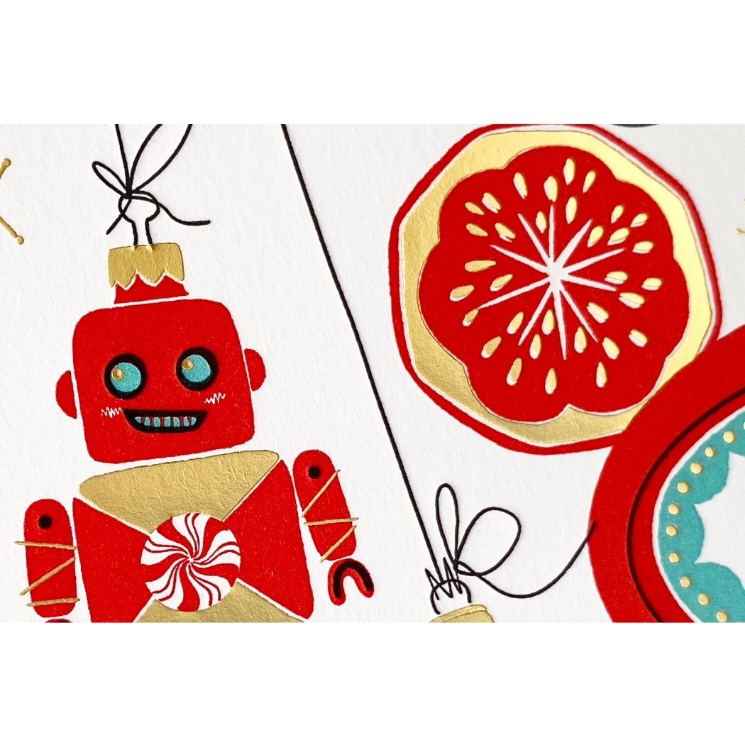 Card: Ornaments Retro