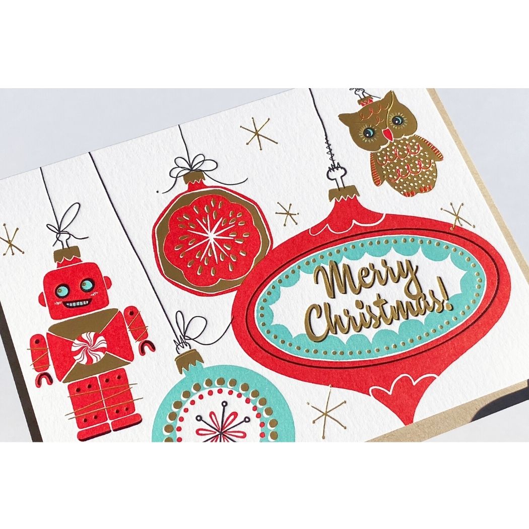 Card: Ornaments Retro