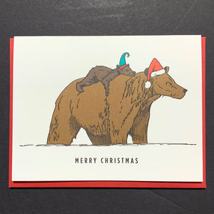 Card: Holiday Grizzly Bears