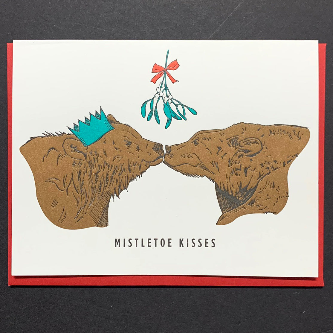 Card: Holiday Grizzly Bears