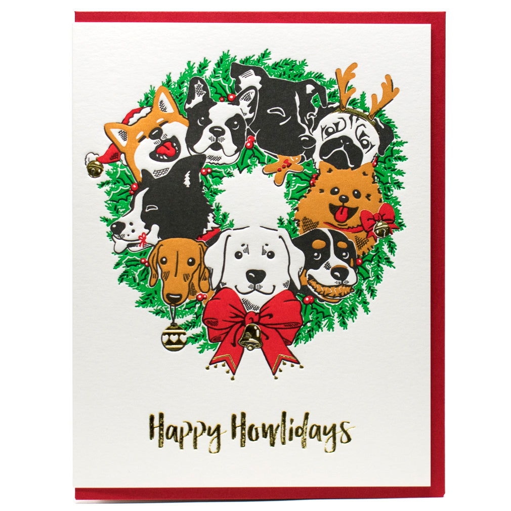 Card: Happy Howlidays Dog Card