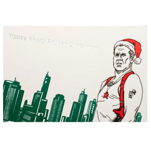 Card: Father Christmas Die Hard Throwback