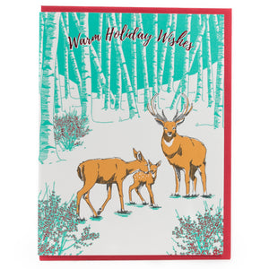Card: Holiday Winter Deer Card
