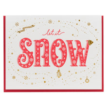 Card: Let It Snow Typographic