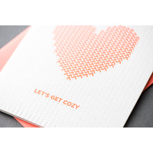 Card: Knit Heart Cozy* Neon