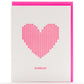 Card: Knit Heart Cuddle Neon