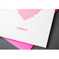 Card: Knit Heart Cuddle Neon