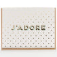 Card: J'adore Modern Greeting Card