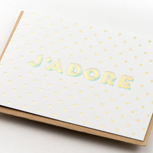 Card: J'adore Modern Greeting Card