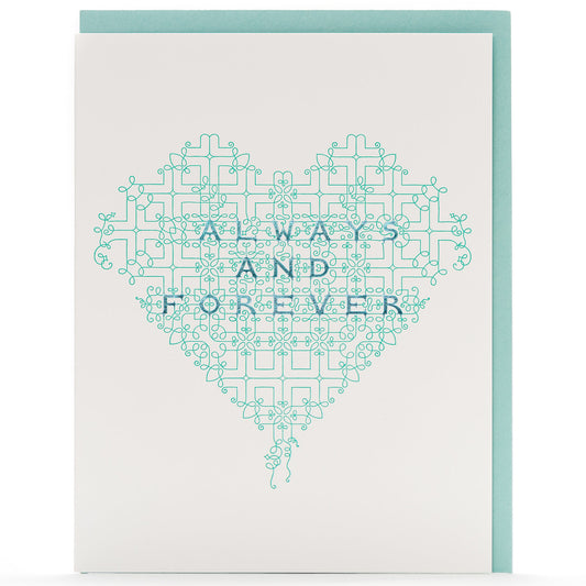 Card: Always and Forever Flourish Greeting Card