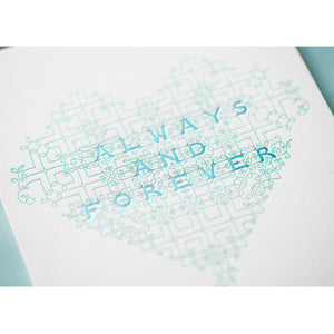 Always and Forever Flourish Greeting Card