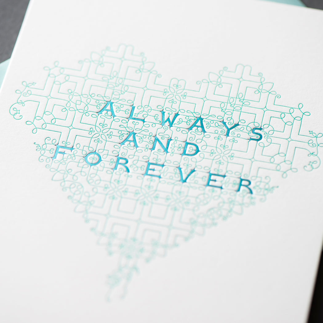 Card: Always and Forever Flourish Greeting Card