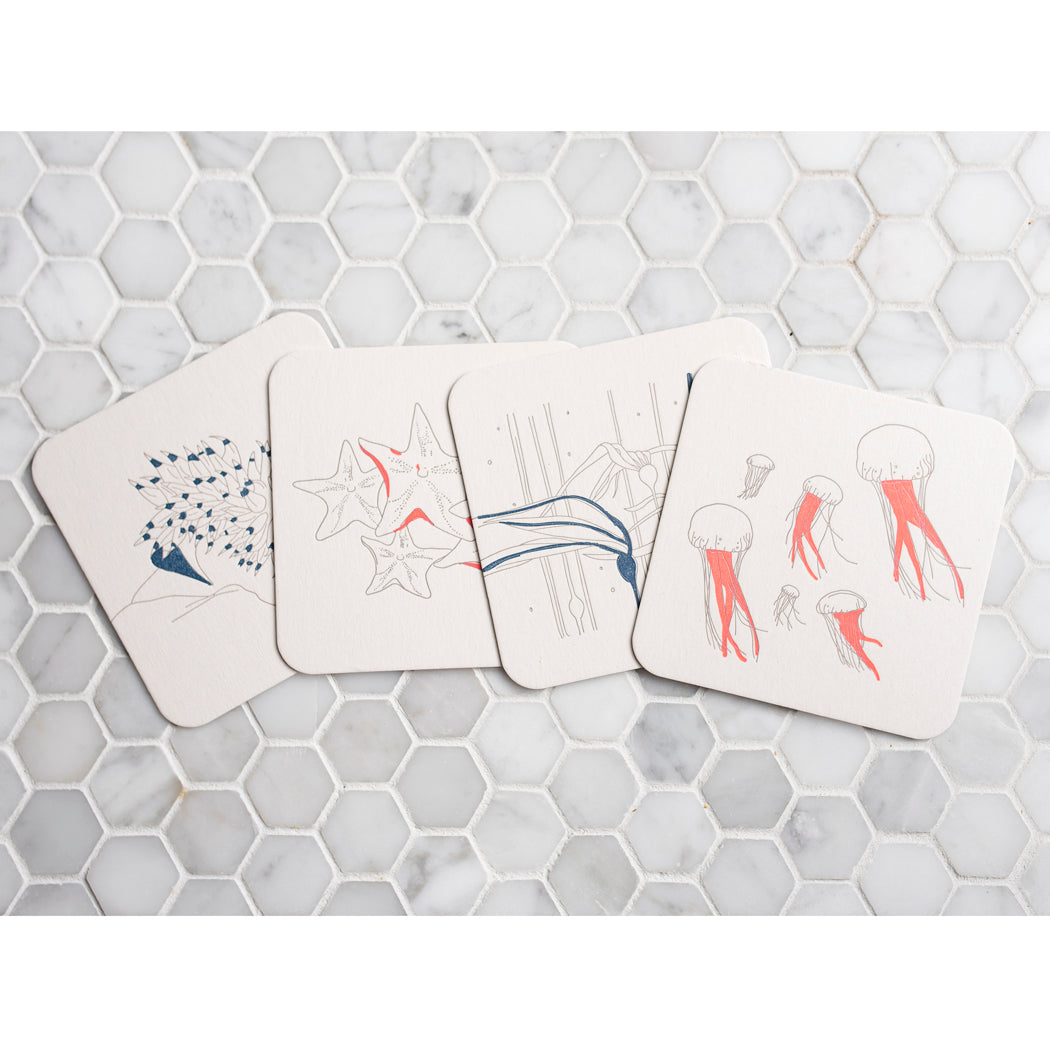 Coaster: Aquatic Theme (Set of 12)