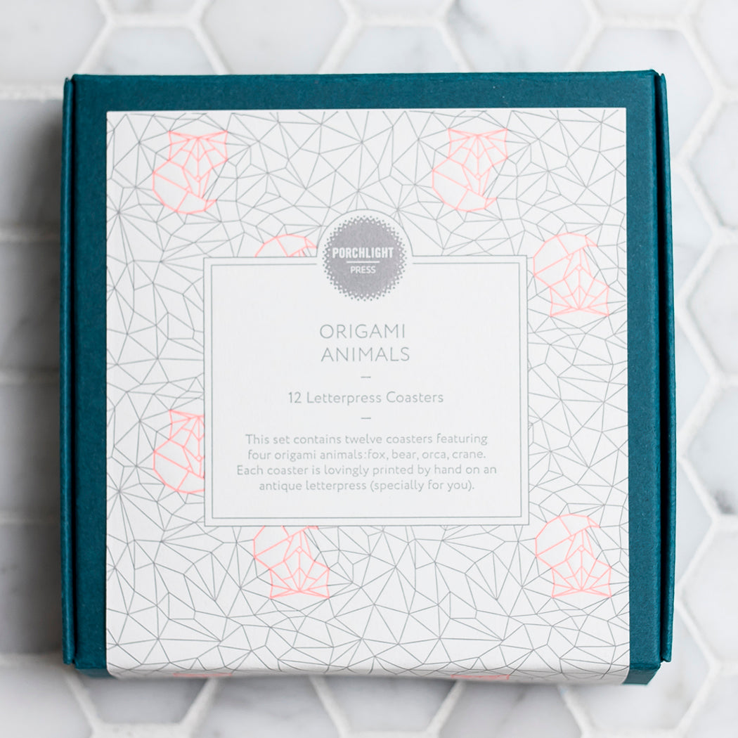 Coaster: Origami Theme (Set of 12)