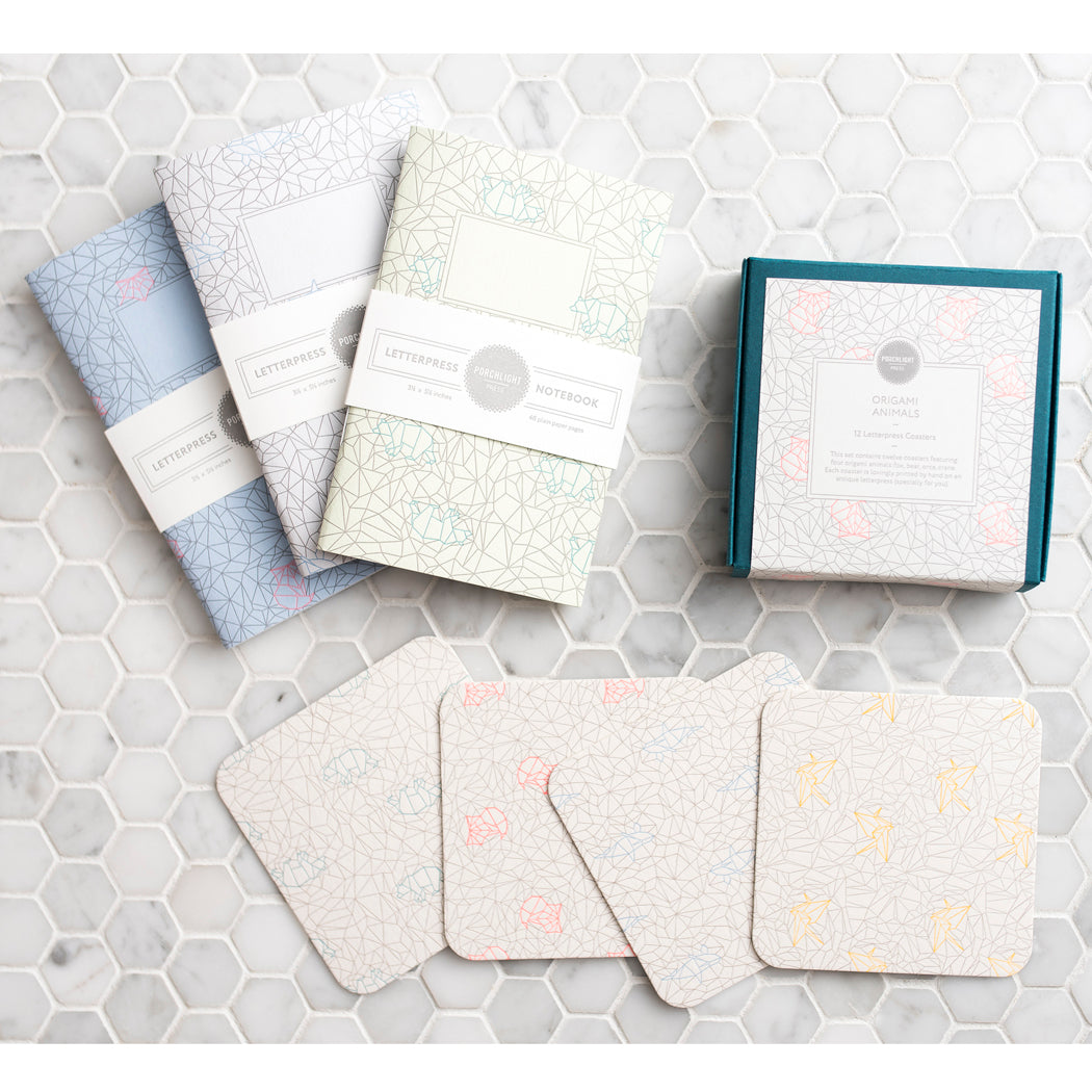 Coaster: Origami Theme (Set of 12)