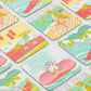 Coaster: Dog Days of Summer (Set of 8, 4 designs)