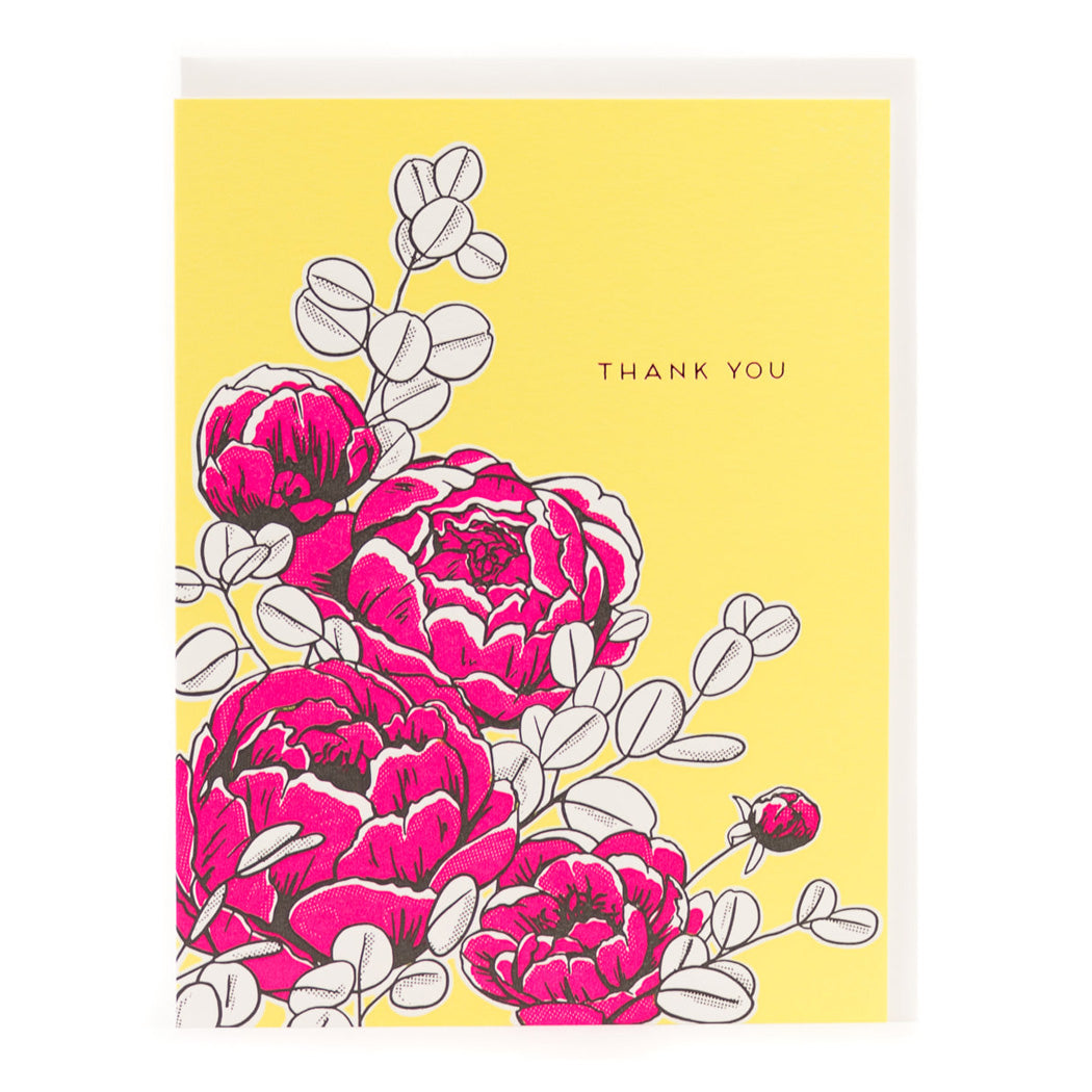 Card: Peonies