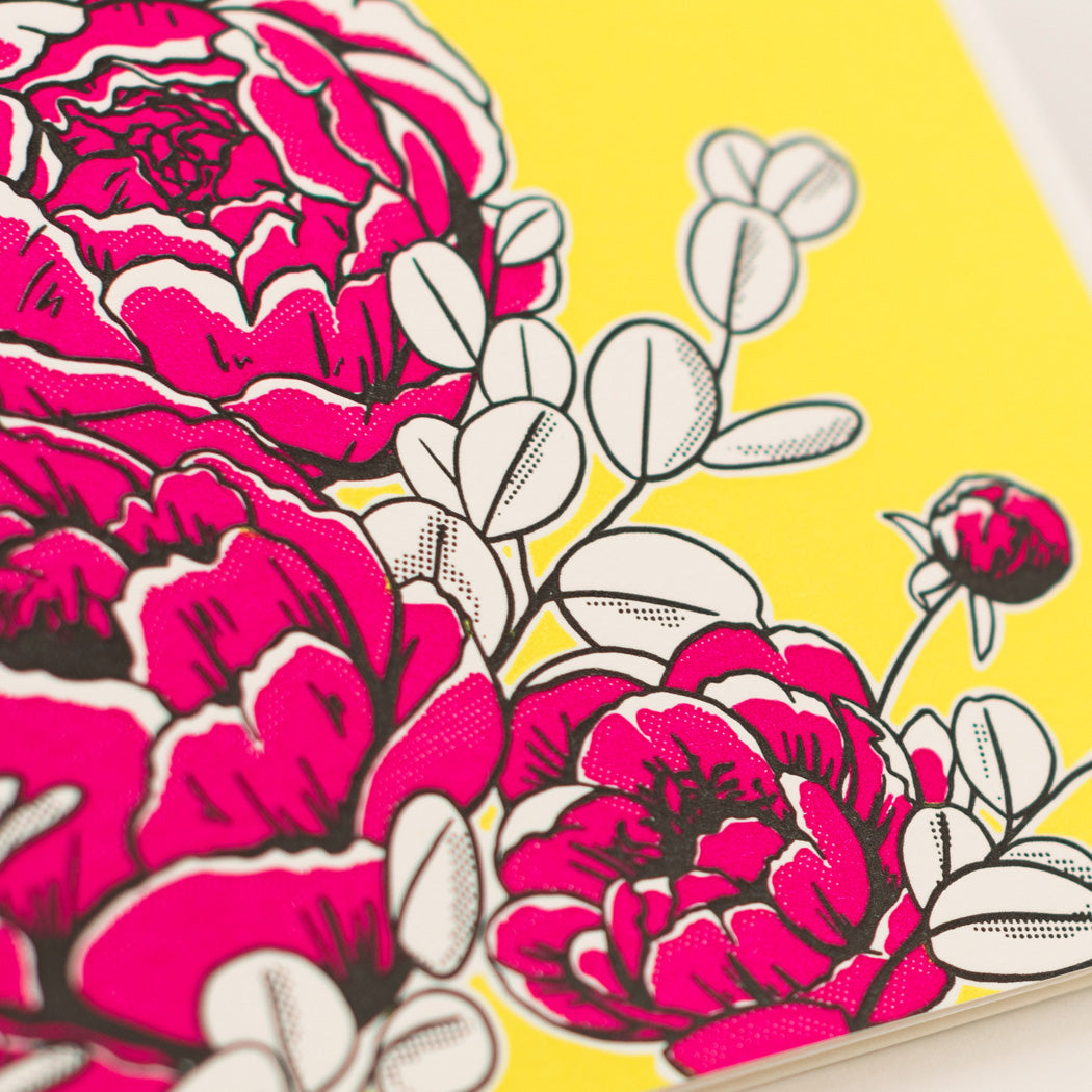 Card: Peonies
