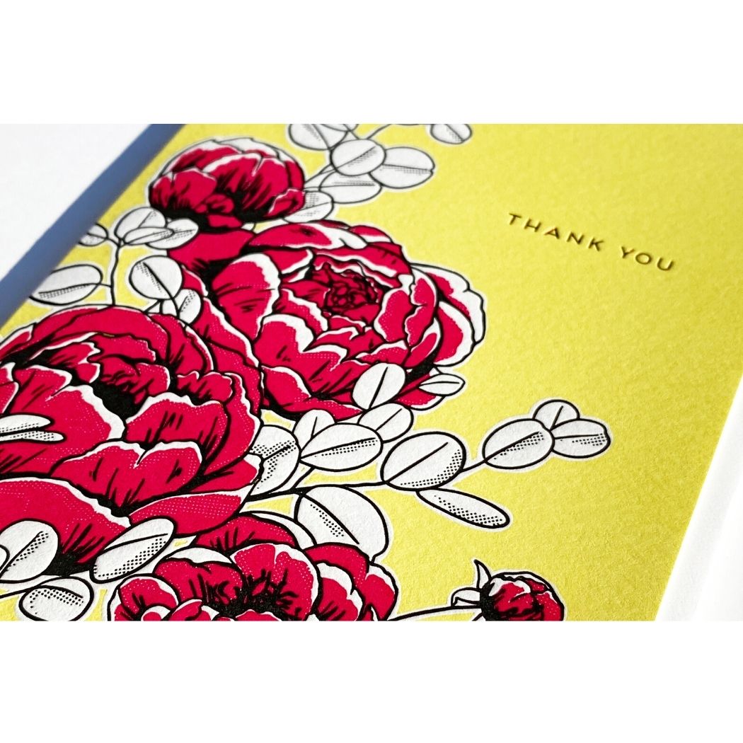 Card: Peonies